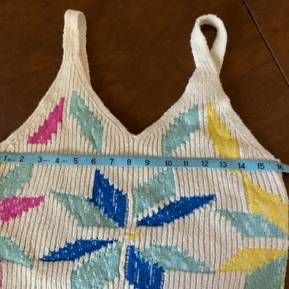 Mother New with Tags Crop Varsity Allstar Sweater Tank Top Vest L - Picture 7 of 12